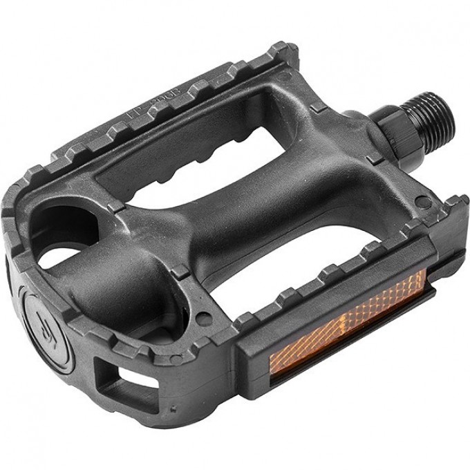 Педали FP-806 Feimin ось 9/16" со светоотражателями, пластиковые черные 360070