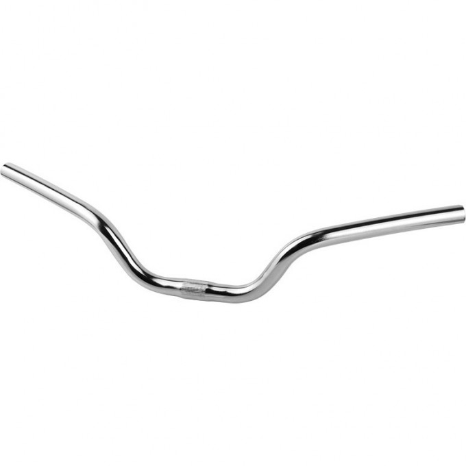Руль ZXD-007-S шириной 620 мм для дорожных велосипедов, стальной хромированный 450051