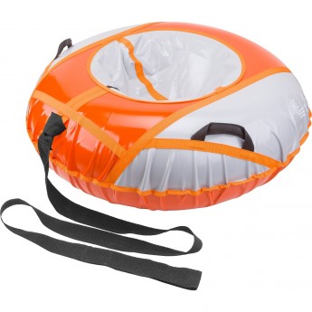 Санки надувные STELS D125 см, оранжево-серые