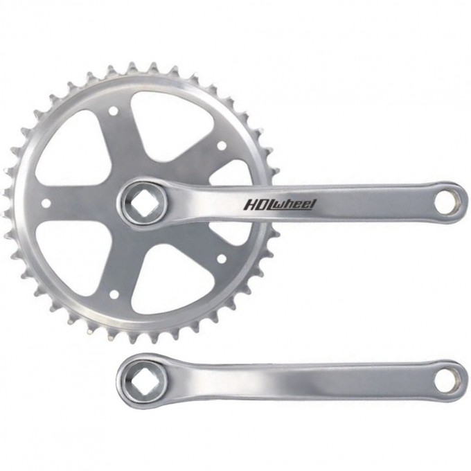 Шатуны HDL-S140 1/2"х1/8" 44Т 165 мм, хромированные 580242