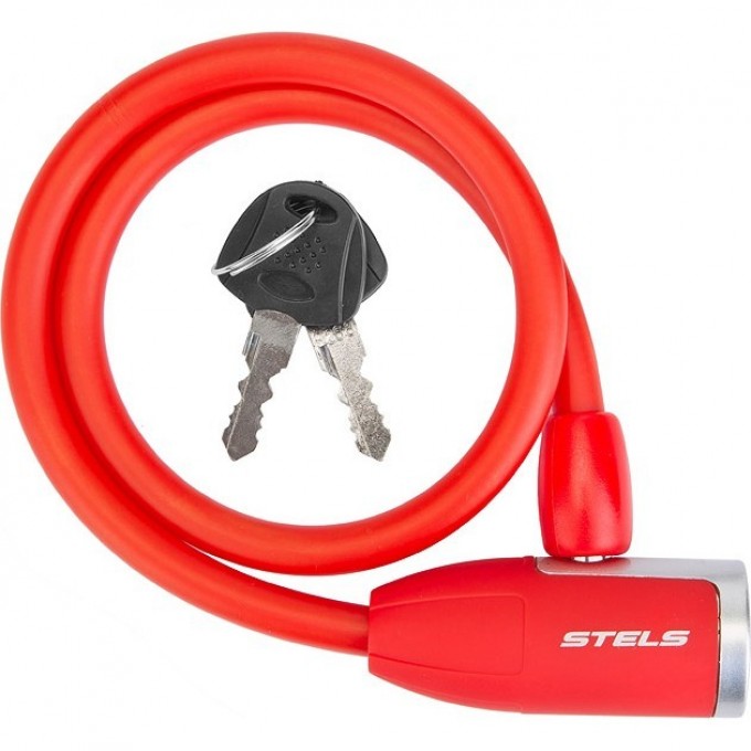 Трос-замок STELS 84356, 10х650 мм, красный 540052
