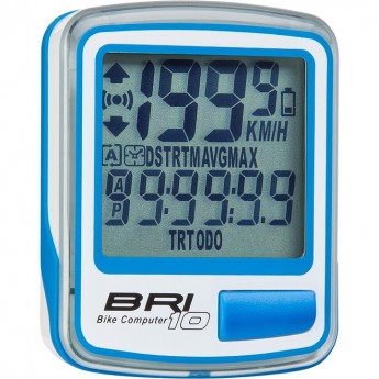 Велокомпьютер STELS BRI-10 бело-синий