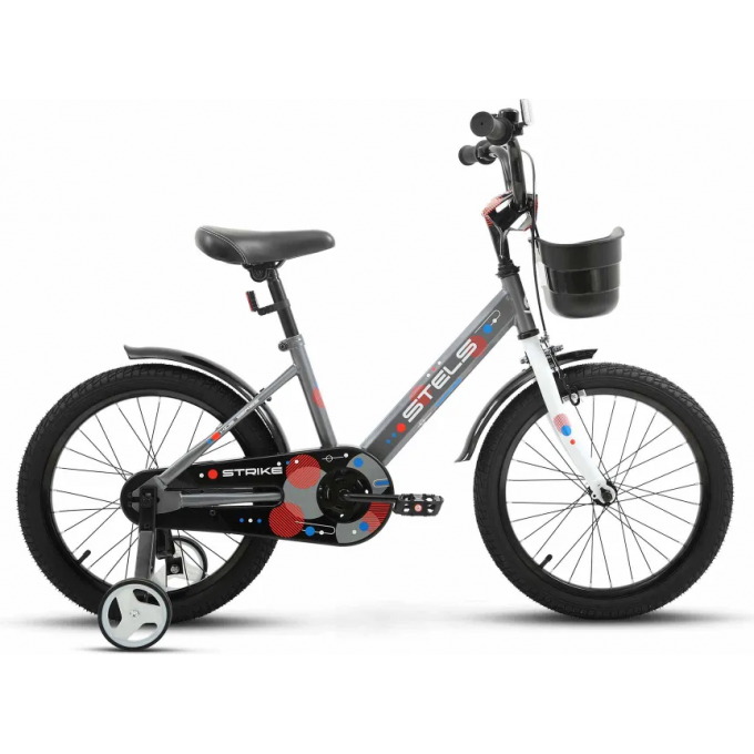 Велосипед STELS 18" STRIKE VC (JU135647) серый 7660000396423