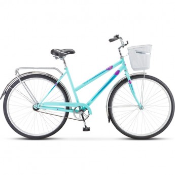 Велосипед STELS Navigator 28" 300 Lady Z010 (с корзиной) (LU085342) мятный, 2023 Велосипед STELS Navigator 28" 300 Lady Z010 (с корзиной) (LU085342) мятный, 2023
