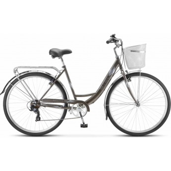 Велосипед STELS Navigator 28" 395 V Z010 серо-голубой (с корзиной) (LU089103), рама 20" Велосипед STELS Navigator 28" 395 V Z010 серо-голубой (с корзиной) (LU089103), рама 20"