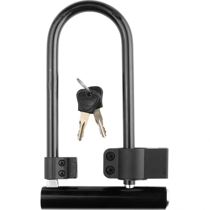 Замок-скоба 82305+HL019 (140х245 мм), черный 540002